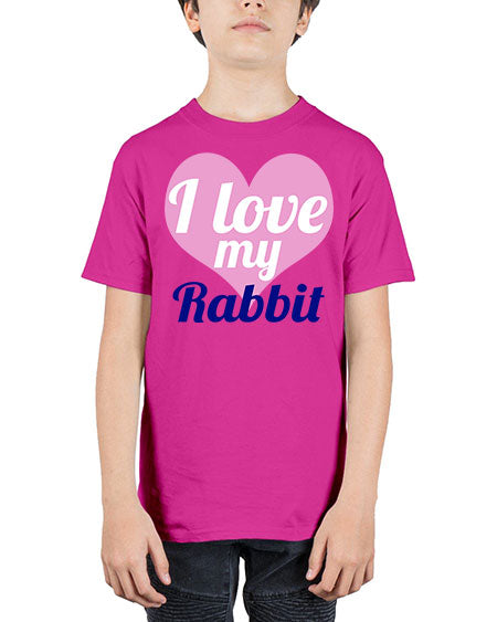 i love my rabbit - rabbit - Youth Tee Unisex