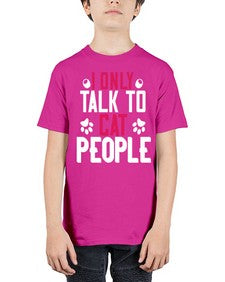 i only talk to cat people Style 58# - cats - Youth Tee Unisex