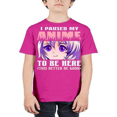 i paused my anime to be here236# - anime - Youth Tee Unisex