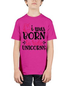 i was born to ride unicorn 196# - unicorn - Youth Tee Unisex