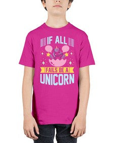 if all fails be a unicorn 221# - unicorn - Youth Tee Unisex
