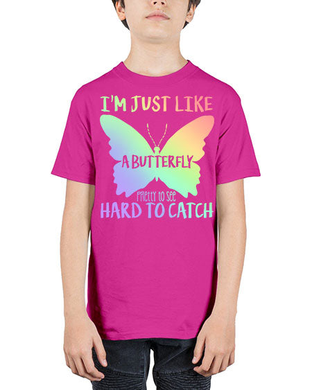 im just like a butterfly pretty to see - butterfly - Youth Tee Unisex
