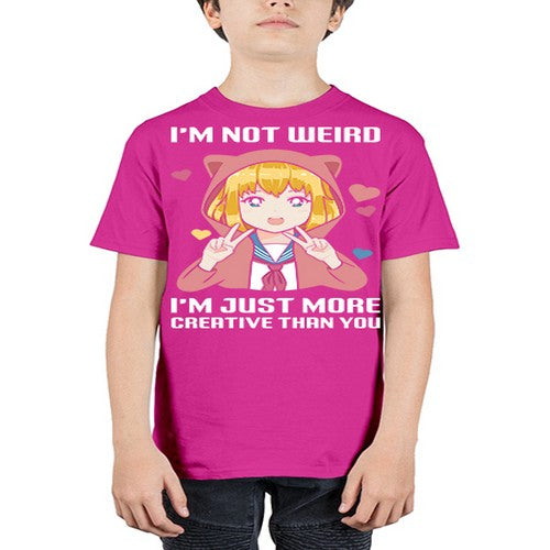 im not wierd im just more creative than you248# - anime - Youth Tee Unisex