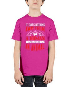 it takes nothing away from a human 283# - vegan - Youth Tee Unisex