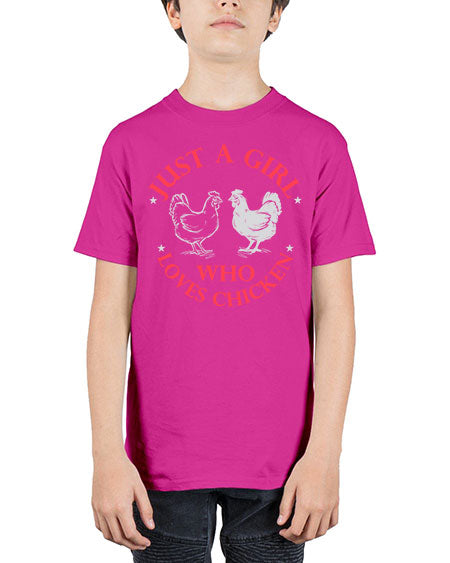 just a girl who loves chicken Style 3# - chicken - Youth Tee Unisex
