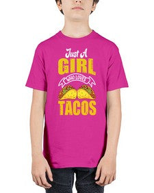 just a girl who loves tacos 1254# - tacos - Youth Tee Unisex