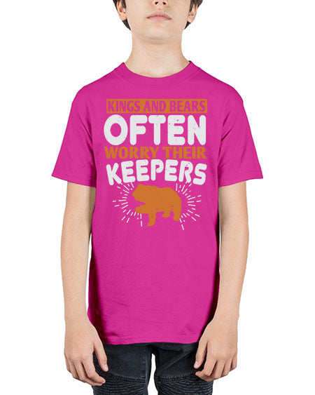 kings and bears often worry their keepers 165# - bears - animals - Youth Tee Unisex