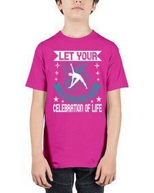 let your practice be a celebration of life  404# - yoga - Youth Tee Unisex