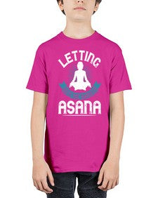 letting go is the hardest asana  407# - yoga - Youth Tee Unisex
