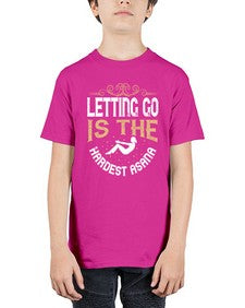 letting go is the hardest asana  408# - yoga - Youth Tee Unisex