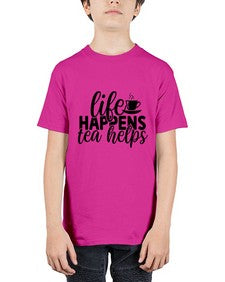 life happens tea helps 1309# - tea - Youth Tee Unisex