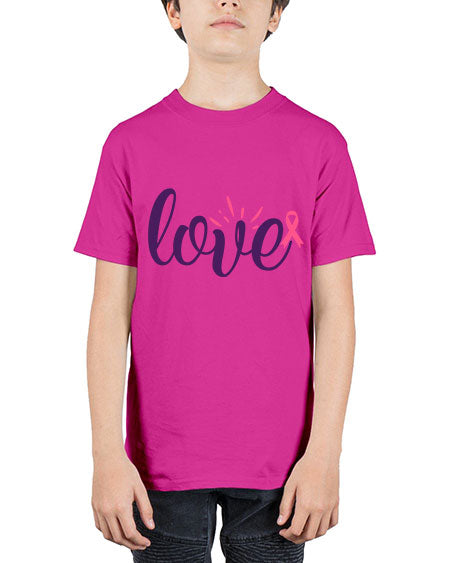 love Style 7# - breast cancer - Youth Tee Unisex