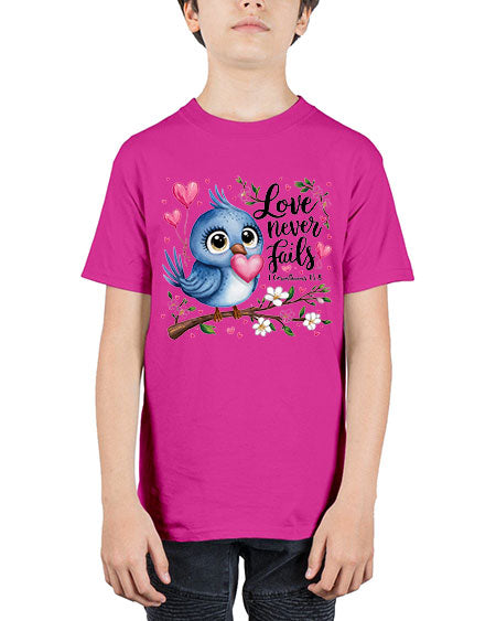 love never fails 63# - birds - Youth Tee Unisex