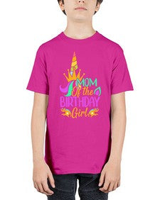 mom of the birthday girl 308# - unicorn - Youth Tee Unisex