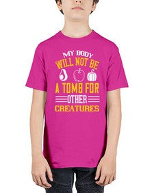 my body will not be a tomb 348# - vegan - Youth Tee Unisex