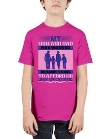 my mum and dad had worked incredibly hard to afford me an education 472# - parents day - Youth Tee Unisex