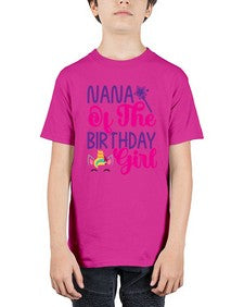 nana of the birthday girl 328# - unicorn - Youth Tee Unisex