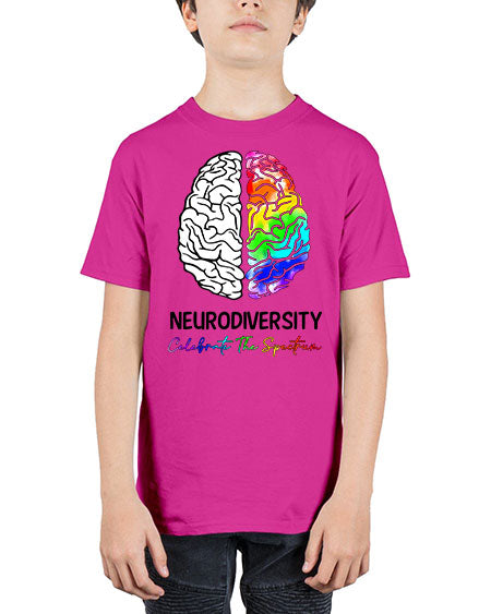 neurodiversity celebrate the specturm - autism - Youth Tee Unisex