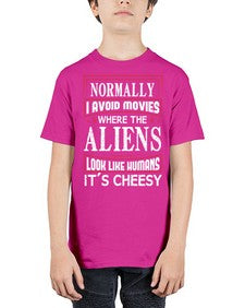normally i avoid movies where aliens look human 35# - ufo - Youth Tee Unisex