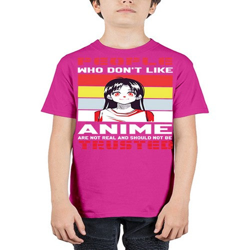 people who dont like anime are not to be trusted273# - anime - Youth Tee Unisex