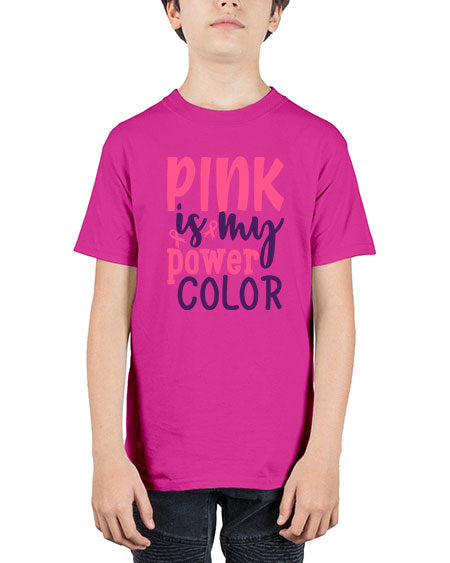 pink is my power color Style 5# - breast cancer - Youth Tee Unisex