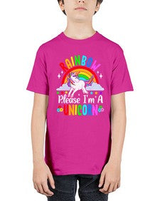 rainbow please im a unicorn 364# - unicorn - Youth Tee Unisex