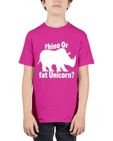 rhino or fat unicorn 376# - unicorn - Youth Tee Unisex