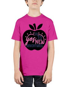 say yes to new adventures Style 75# - motivation - Youth Tee Unisex