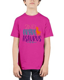 second grade asaurus 808# - second grade - Youth Tee Unisex