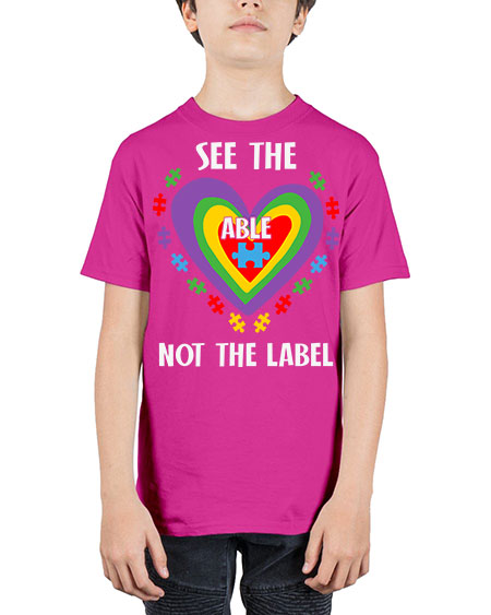 see the able not the 115# - autism - Youth Tee Unisex