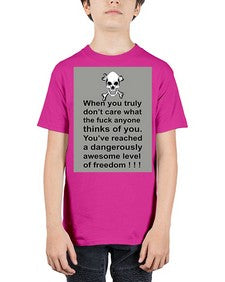 skull 1047# - skull and bones - Youth Tee Unisex
