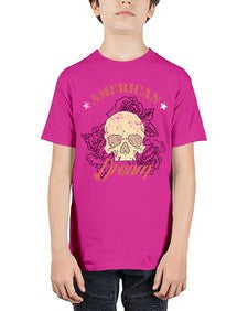 skullrose 1070# - skull and bones - Youth Tee Unisex