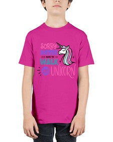 sorry i cant i have to walk my unicorn 407# - unicorn - Youth Tee Unisex