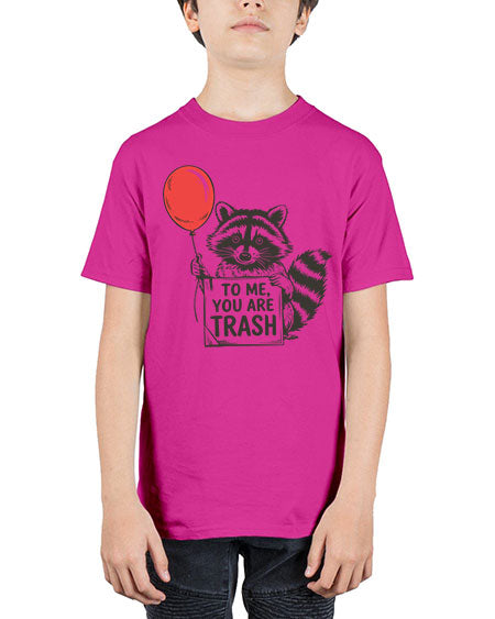 stay trashy with texture 65# - raccoon - Youth Tee Unisex