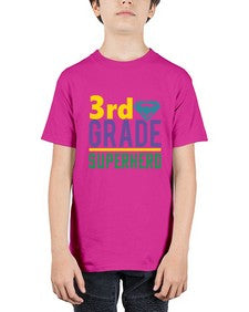 third Grade Superhero 976# - third grade - Youth Tee Unisex