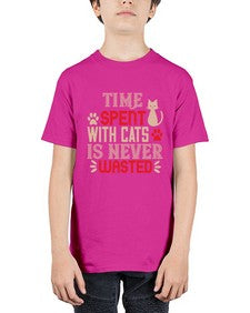time spend with cat is never wasted Style 121# - cats - Youth Tee Unisex