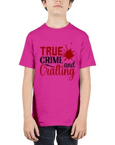 true crime and cralting 1188# - true crime - Youth Tee Unisex