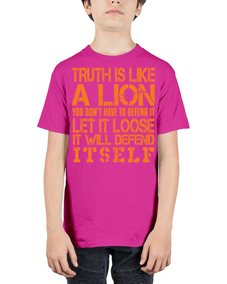 truth is like a lion - lion - Youth Tee Unisex