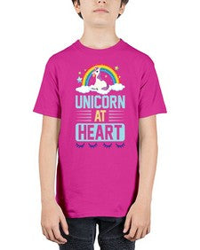 unicorn at heart 448# - unicorn - Youth Tee Unisex