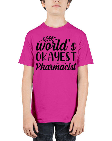 worlds okayest pharmacist 1663# - pharmacist - Youth Tee Unisex