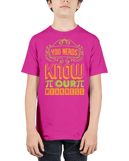you nerds know our weakness 50# - pi - Youth Tee Unisex