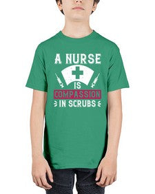 A Nurse is compassion in scrubs Style 18# - nurse - Youth Tee Unisex