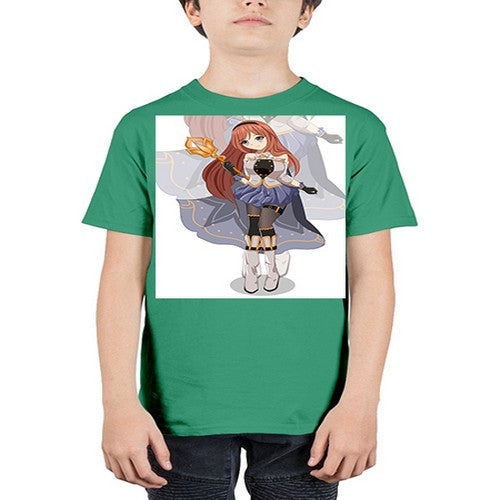 A beautiful girl with magic wand game 23# - anime - Youth Tee Unisex