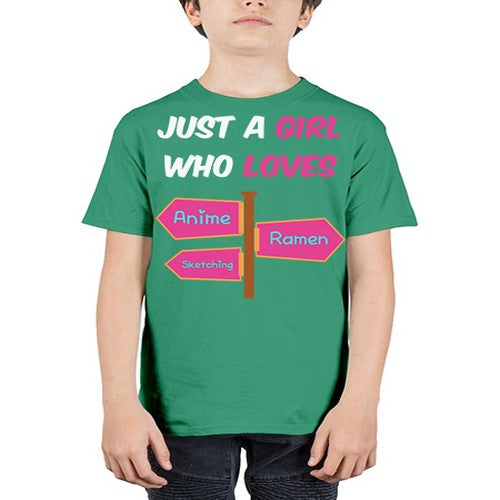 AGirl Who Love Anime Ramen Anime 189# - anime - Youth Tee Unisex