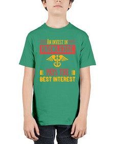 An invest in knowledge pays the best interest Style 45# - nurse - Youth Tee Unisex