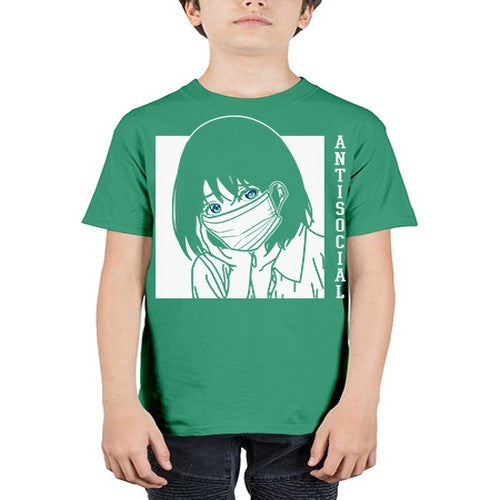 Anti Social Japanese Text Anime Anime 221# - anime - Youth Tee Unisex