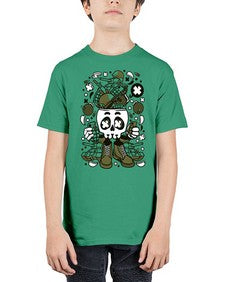 Army Skull Head 240# - skull and bones - Youth Tee Unisex