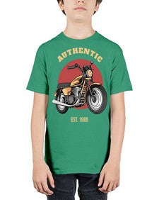 Authentic 8# - motorcycle - Youth Tee Unisex