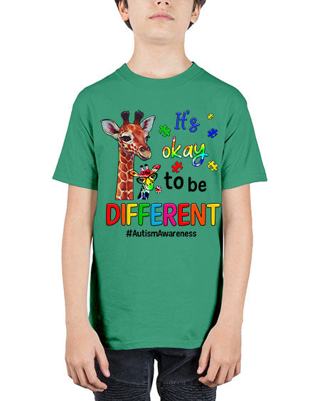 Autism Giraffe - autism - Youth Tee Unisex