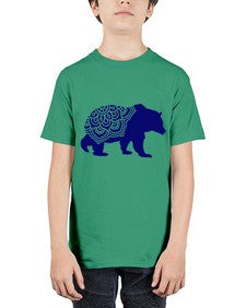 BearMandala 253# - mandala - Youth Tee Unisex